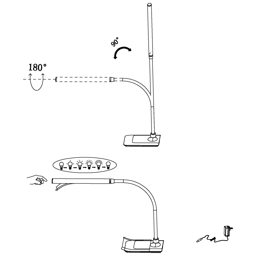 Eglo - LED Aptumšojama galda lampa LED/3,5W/230V