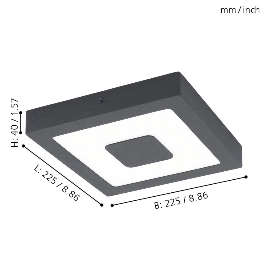 Eglo - LED venkovní Griestu gaismeklis LED/16,5W/230V IP44