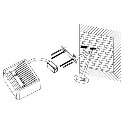 Eglo 96497 - LED āra sienas gaismeklis DONINNI LED/6W/230V IP44