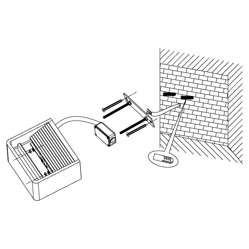 Eglo 96497 - LED āra sienas gaismeklis DONINNI LED/6W/230V IP44