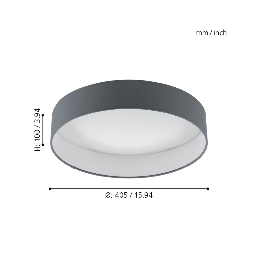 Eglo - LED Aptumšojama griestu lampa 1xLED/18W/230V