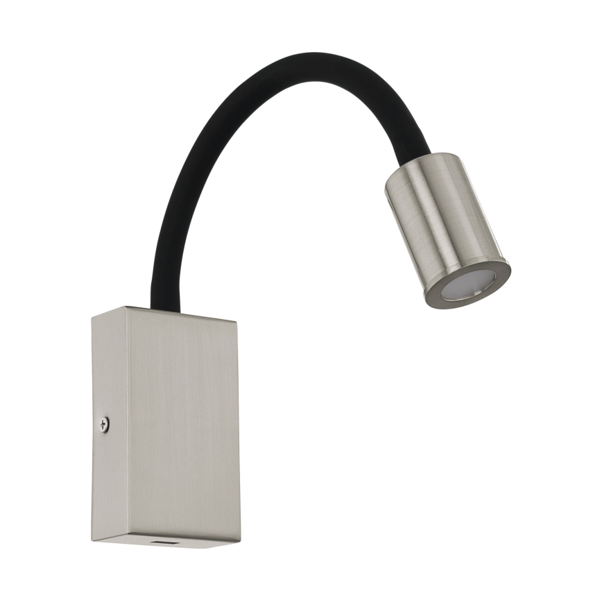 Eglo - LED Sienas starmetis ar USB lādētāju 1xLED/3,5W/230V matēts hroms