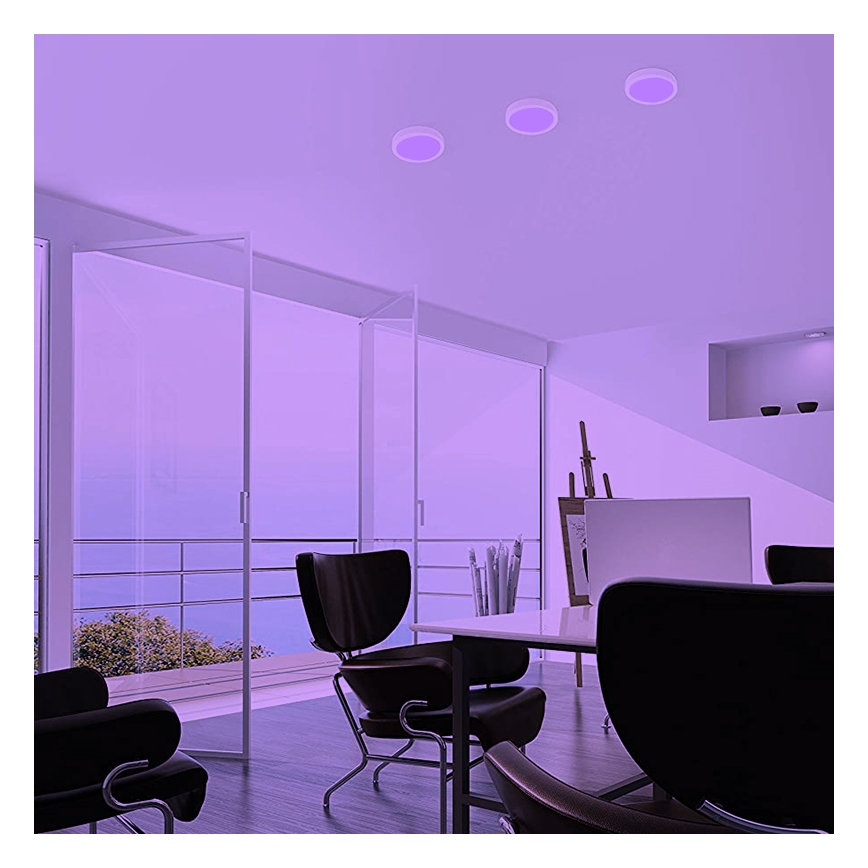 Eglo - LED RGBW Aptumšojama griestu lampa FUEVA-C LED/15,6W/230V Bluetooth