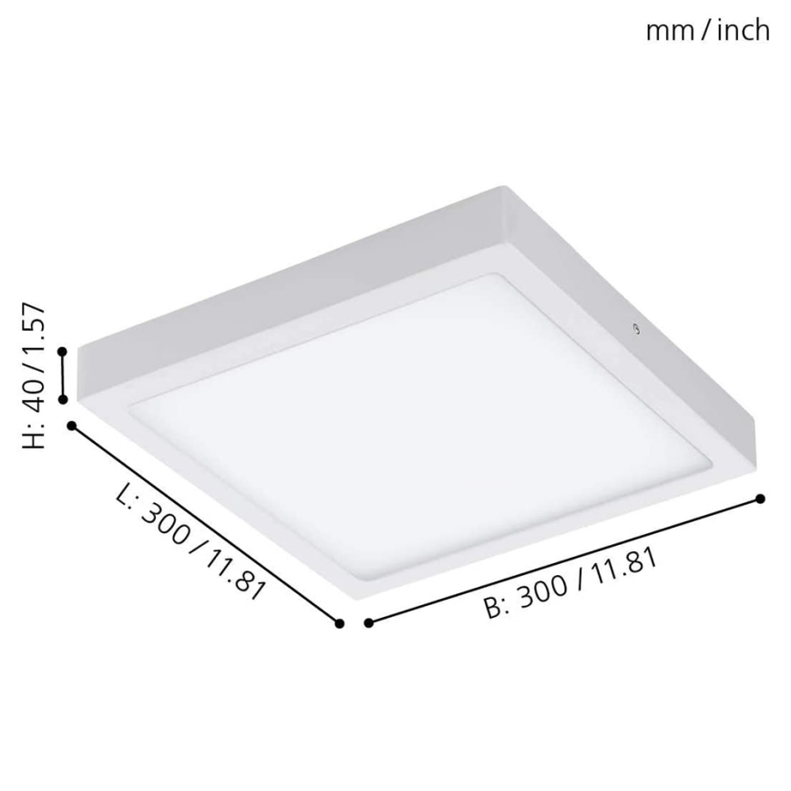Eglo - LED RGBW dimējams griestu gaismeklis FUEVA-C LED/21W/230V 30x30 cm