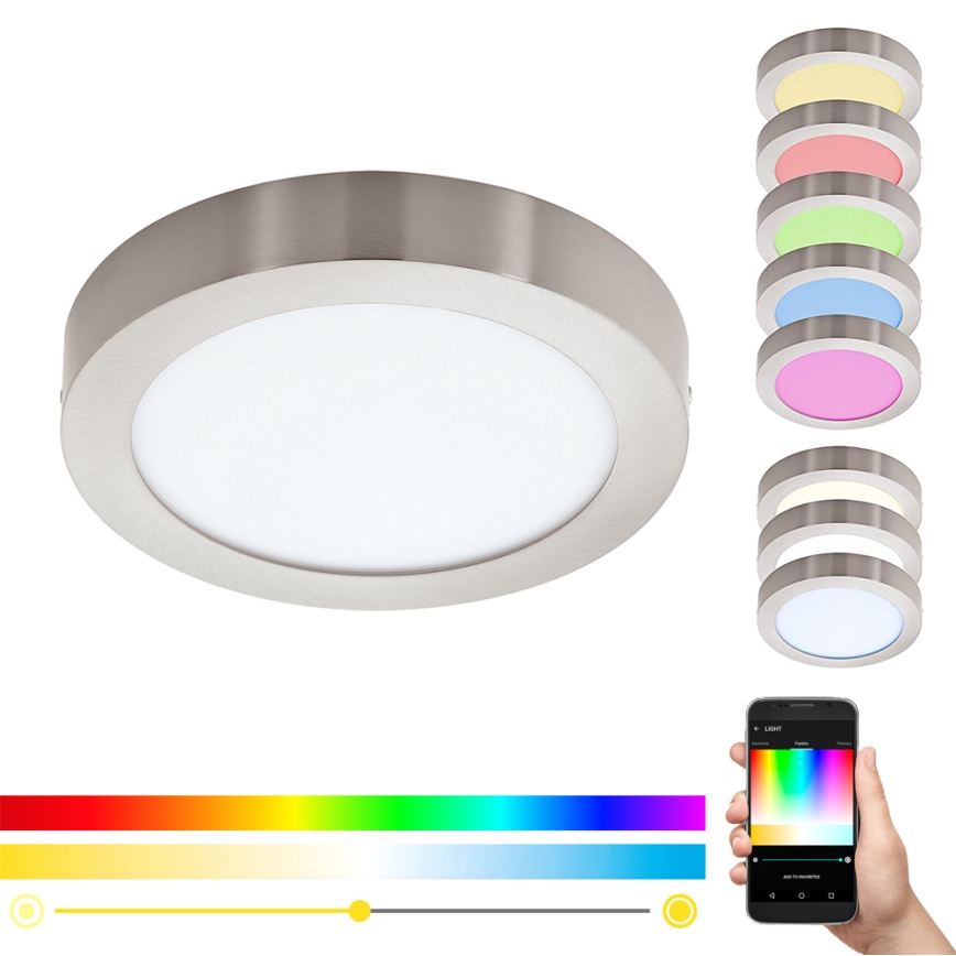 Eglo - LED RGBW Aptumšojams griestu lampa FUEVA-C LED/21W/230V Bluetooth