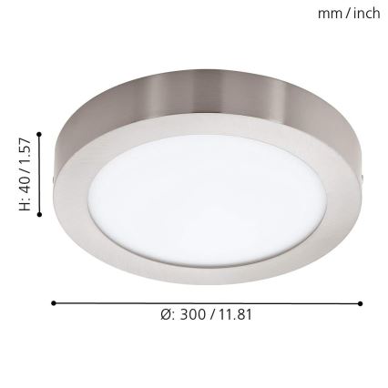 Eglo - LED RGBW Aptumšojams griestu lampa FUEVA-C LED/21W/230V Bluetooth