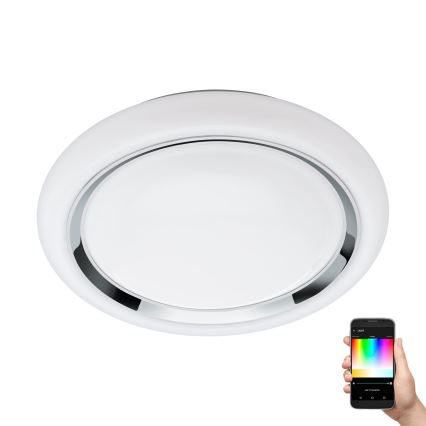 Eglo - LED RGBW Aptumšojama griestu lampa CAPASSO-C LED/17W/230V