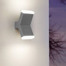 Eglo 96706 - LED sienas gaismeklis CANTZO 2xLED/4W/230V pelēka
