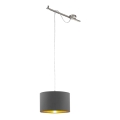 Eglo 96799 - Piekarams gaismeklis CALCENA 1xE27/60W/230V pelēka