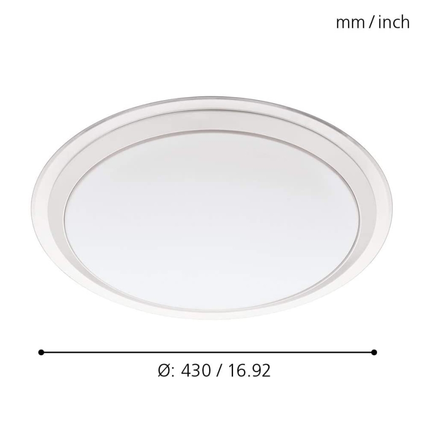 Eglo - LED RGBW Aptumšojams griestu gaismeklis COMPETA-C LED/17W/230V
