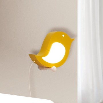 Eglo 96854 - LED bērnu sienas gaismeklis SPARINO 1xLED/4.2W/230V dzeltens