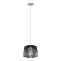 Eglo 96955 - Lustra ar auklu ARTANA 1xE27/60W/230V pelēka/melns 300mm