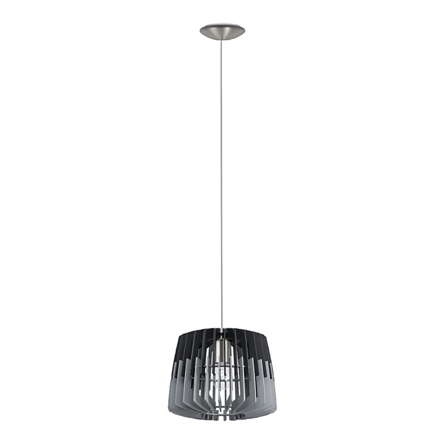 Eglo 96955 - Lustra ar auklu ARTANA 1xE27/60W/230V pelēka/melns 300mm