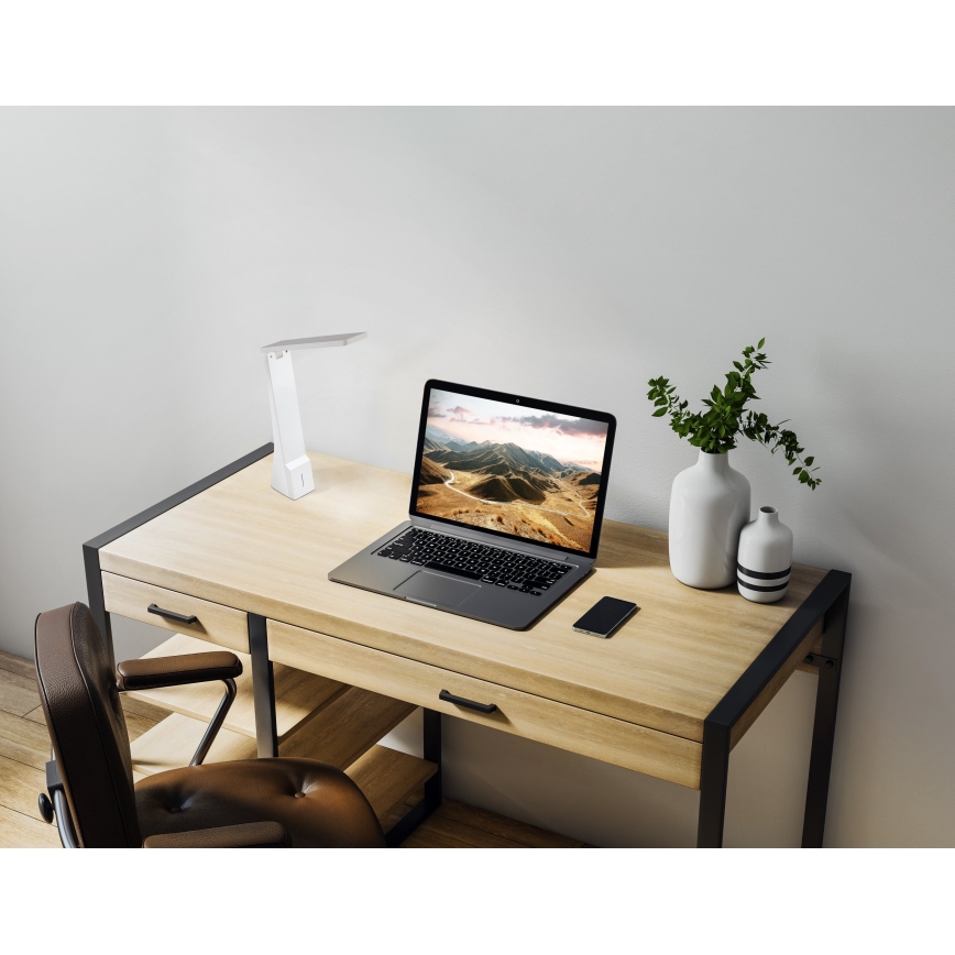 Eglo - regulējama LED galda lampa LED/1,8W/230V balta