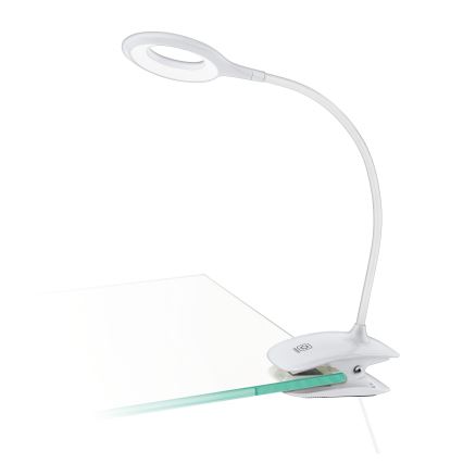 Eglo - LED Aptumšojama lampa ar fiksatoru 1xLED/3W/230V 500 mAh balta