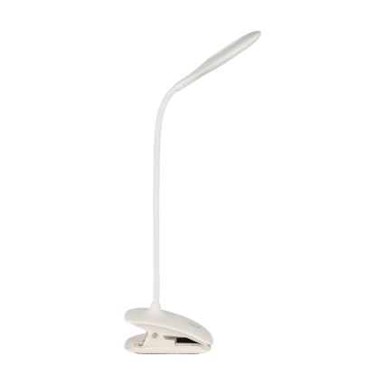 Eglo - LED Aptumšojama lampa ar fiksatoru 1xLED/3W/5V 500 mAh balta