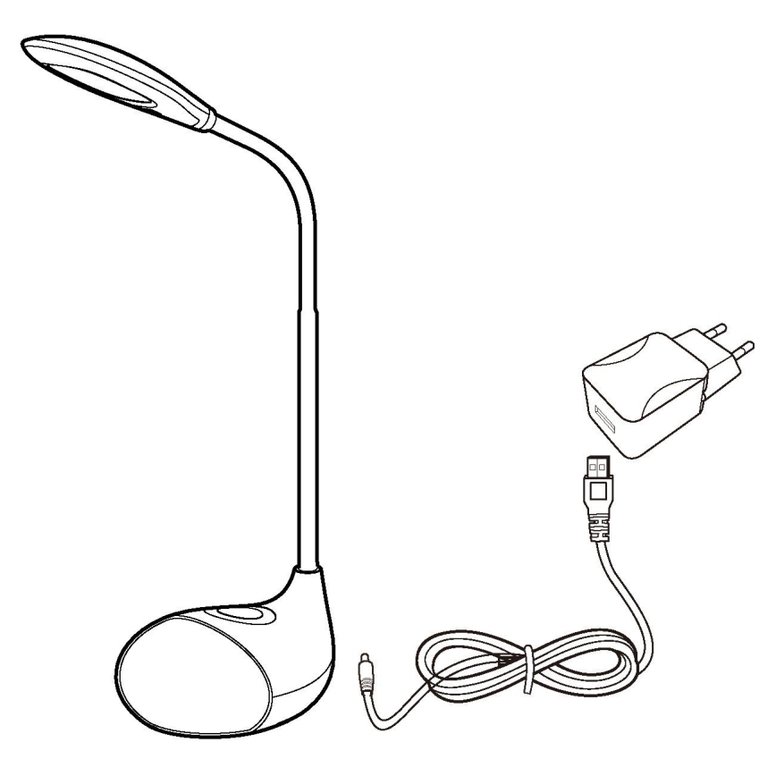 Eglo - regulējama LED galda lampa LED/2,2W+0,3W/230V RGB