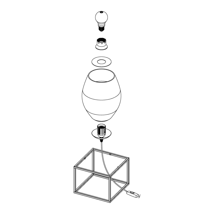 Eglo - Galda lampa 1xE27/40W/230V