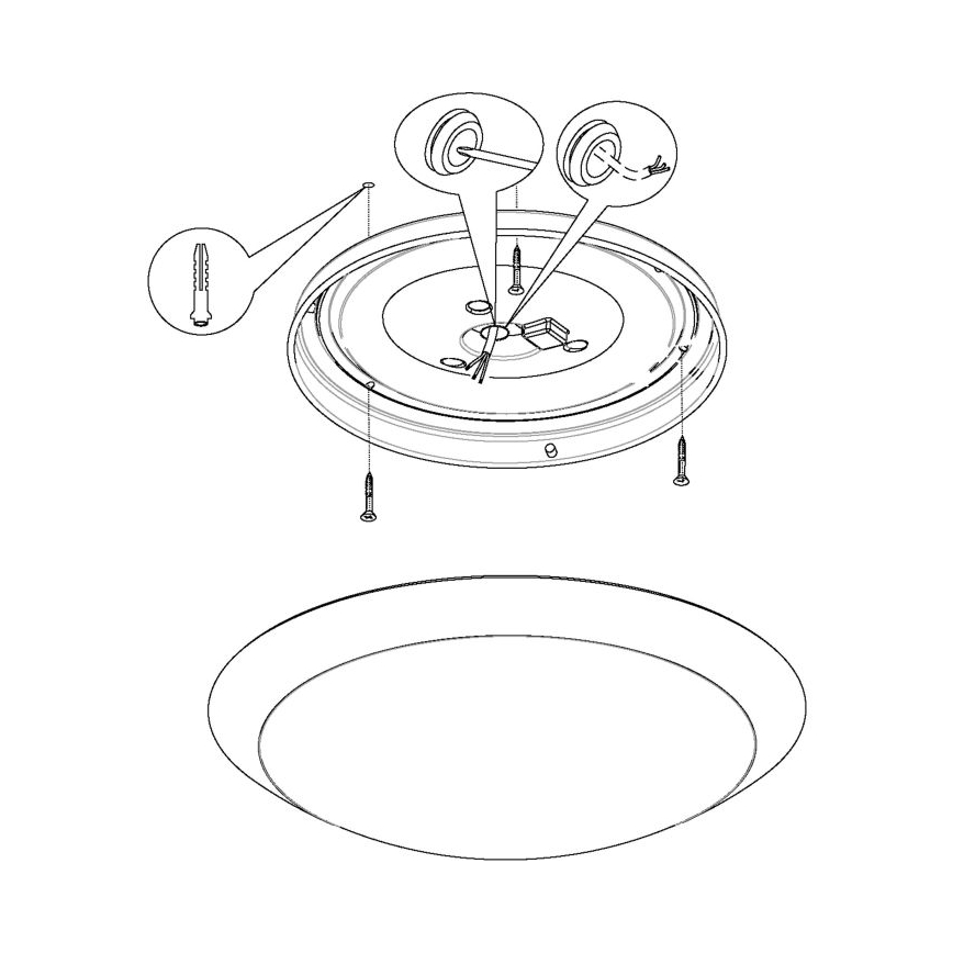 Eglo 97254 - LED vannas istabas griestu lampa PILONE LED/11W/230V balta IP44