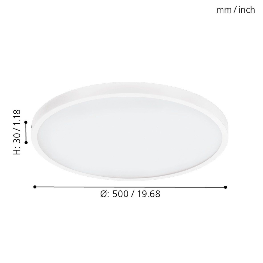 Eglo - LED aptumšojams griestu gaismeklis 1xLED/25W/230V