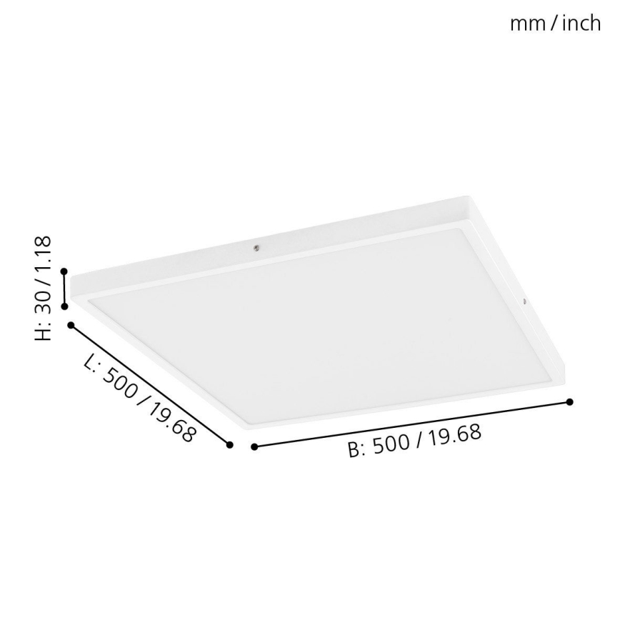Eglo - LED aptumšojams griestu gaismeklis 1xLED/25W/230V