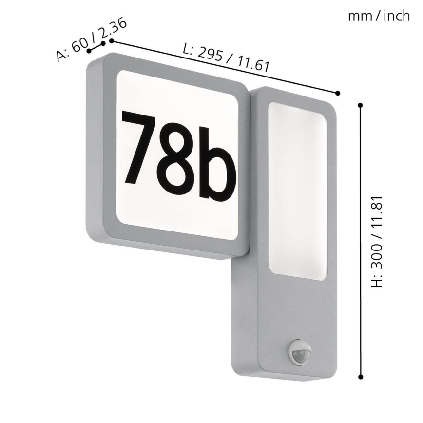 Eglo - LED āra sienas gaismeklis 2xLED/2,7W + LED/3,6W/230V IP44
