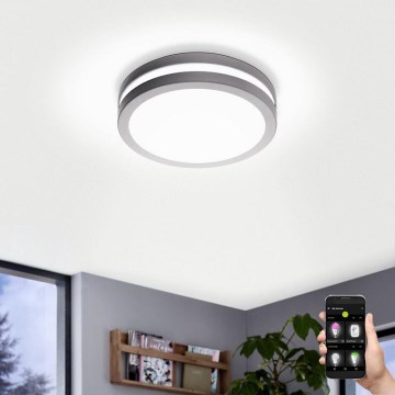Eglo 97299 - LED aptumšojams vannas istabas gaismeklis LOCANA-C LED/14W sudraba IP44