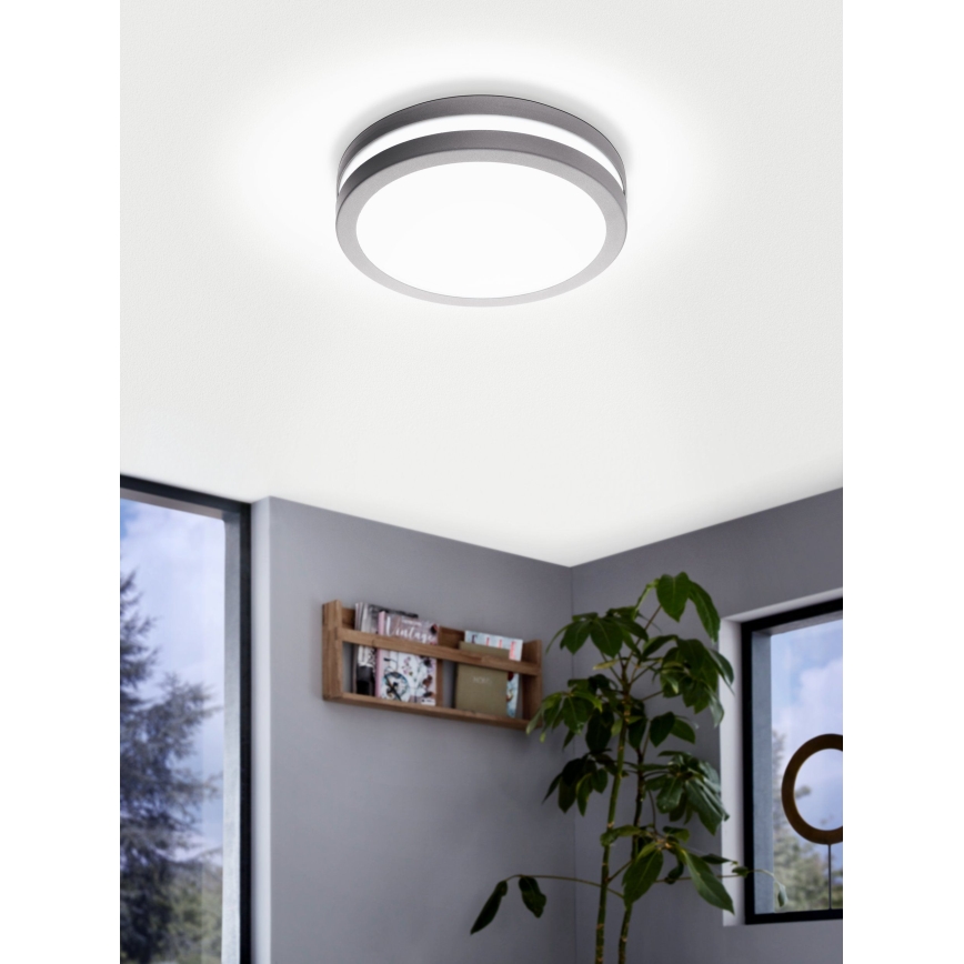 Eglo 97299 - LED aptumšojams vannas istabas gaismeklis LOCANA-C LED/14W sudraba IP44