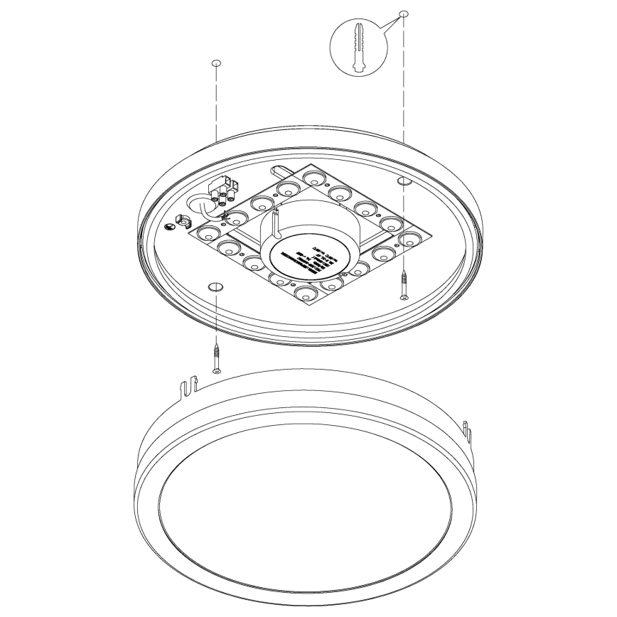 Eglo 97299 - LED aptumšojams vannas istabas gaismeklis LOCANA-C LED/14W sudraba IP44