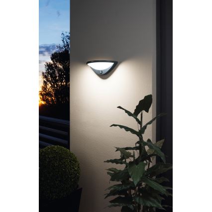 Eglo 97312 - LED Āra sienas lampa ar sensoru BELCREDA LED/9,3W/230V IP44