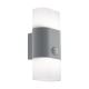 Eglo 97313 - LED Āra Sienas Apgaismojums ar sensoru FAVRIA 1 2xLED/5,5W/230V