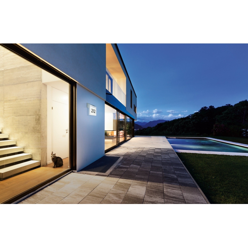 Eglo - Saules enerģijas mājas numurs LED/2W/3,7V IP44