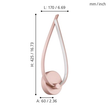 Eglo - LED sienas gaismeklis LED/11W/230V