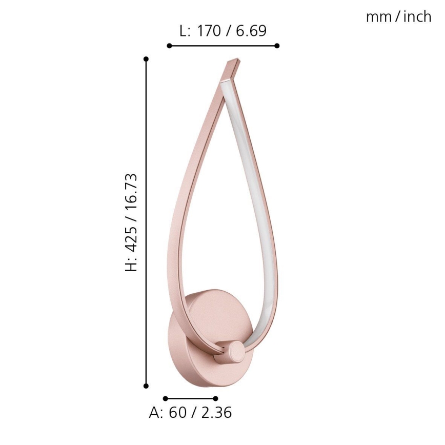 Eglo - LED sienas gaismeklis LED/11W/230V