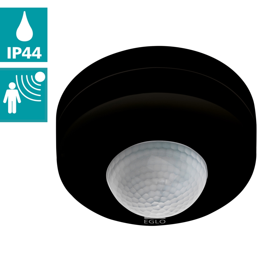 Eglo - Āra kustību sensors 12 m melns IP44
