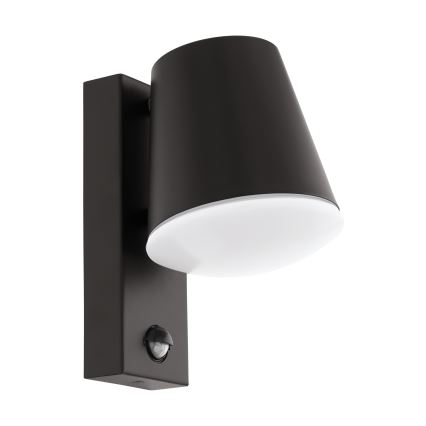 Eglo - Āra sienas lampa ar sensoru 1xE27/10W/230V IP44