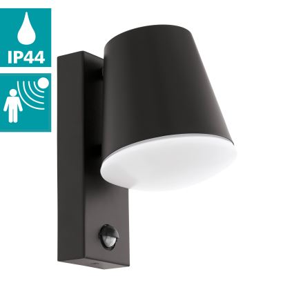 Eglo - Āra sienas lampa ar sensoru 1xE27/10W/230V IP44