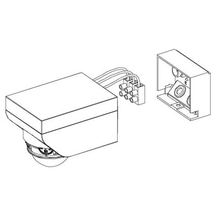 Eglo - Āra kustību sensors 1m balts IP44