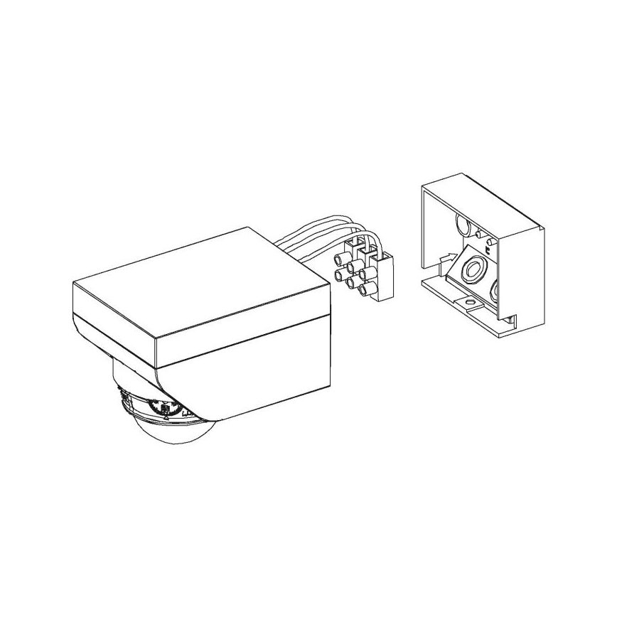 Eglo - Āra kustību sensors 1m balts IP44