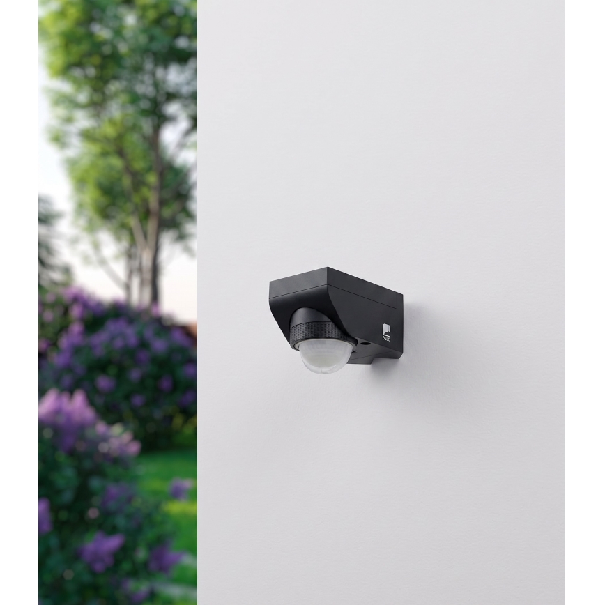 Eglo 97467 - Āra kustību un krēslas sensors DETECT ME 4 12 m melns IP44
