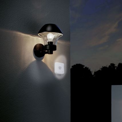 Eglo - Āra kustības un krēslas sensors CONNECT SENSOR 12 m 3xAA balts IP44