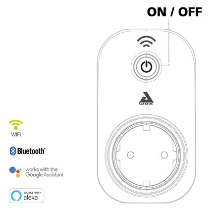 Eglo - Viedā kontaktligzda Connect spraudnis 2300W SCHUKO