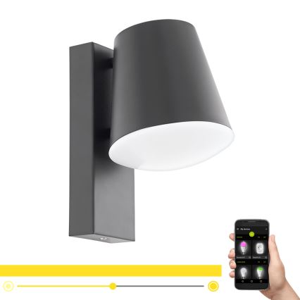 Eglo 97482 - LED regulējama āra sienas gaismeklis CALDIERO-C 1xE27/9W/230V IP44