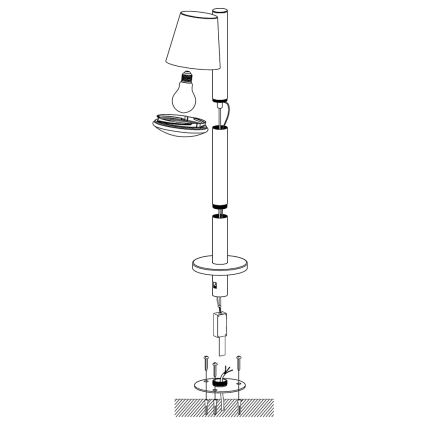 Eglo - LED RGB Aptumšojama āra lampa CALDIERO-C 1xE27/9W/230V antracīta IP44