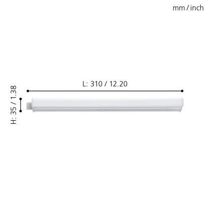 Eglo - LED virtuves zem skapīšu gaismeklis LED/3,2W/230V