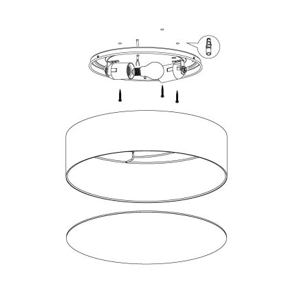 Eglo - Bērnu griestu lampa 2xE27/40W/230V