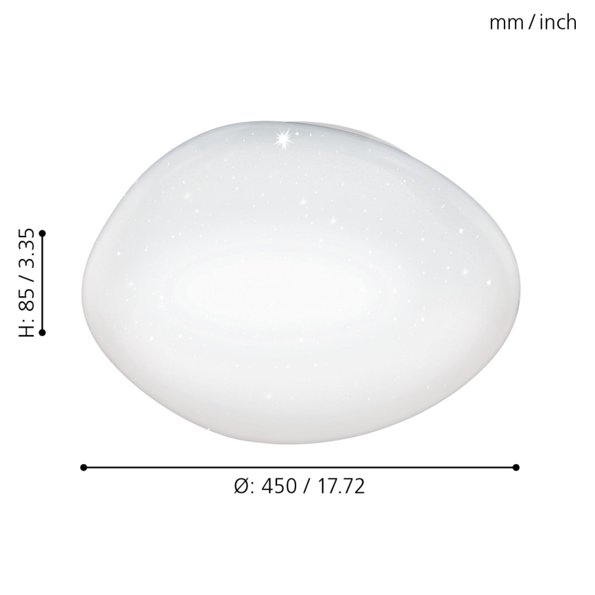 Eglo - LED Aptumšojama griestu lampa LED/21W/230V + tālvadības pults