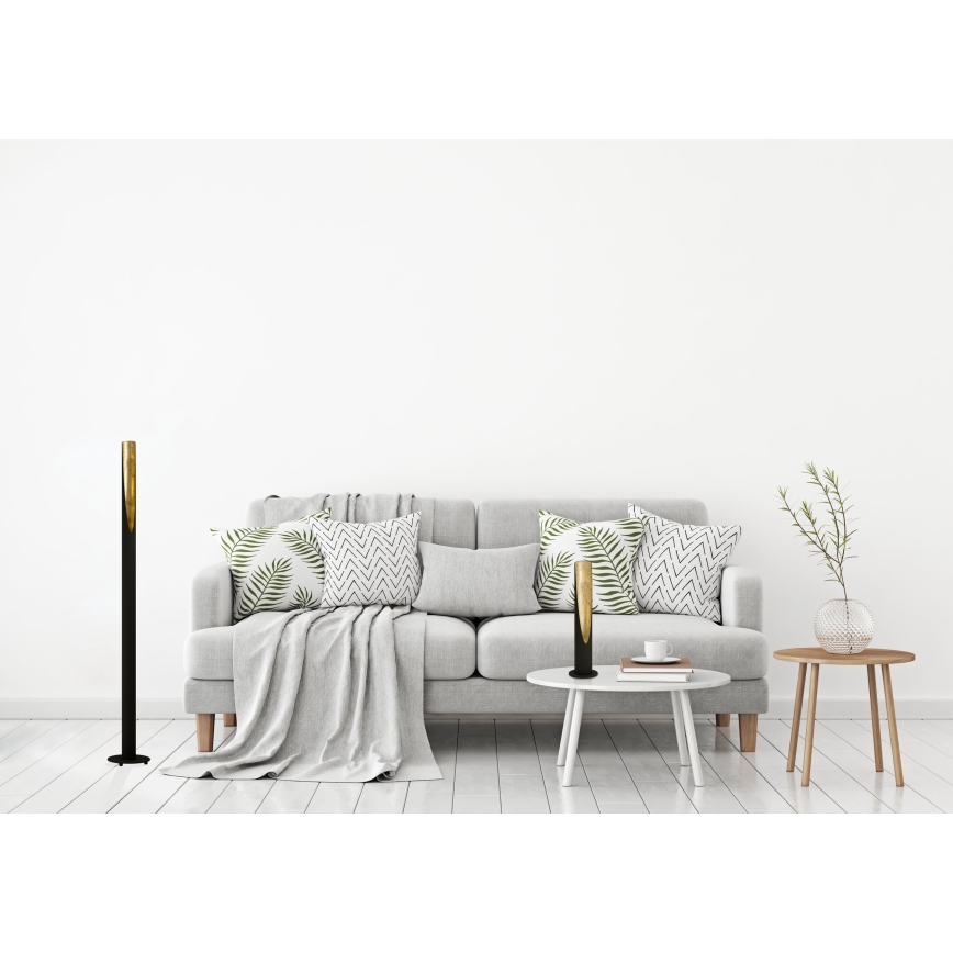 Eglo - LED Grīdas stāvlampa 1xGU10/4,5W/230V melna