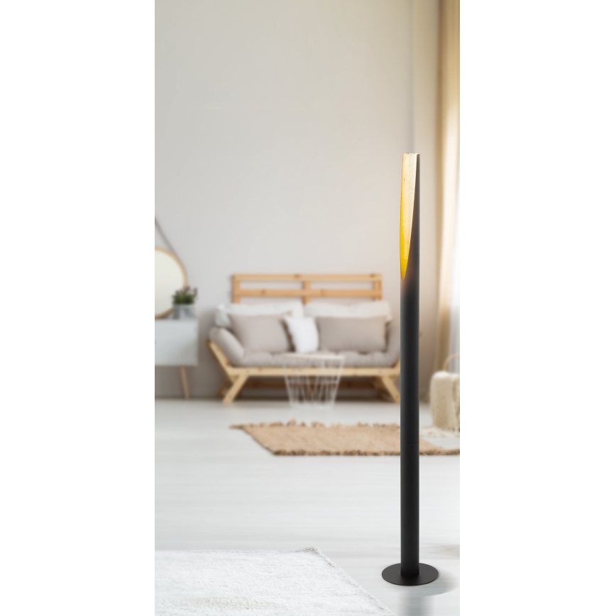 Eglo - LED Grīdas stāvlampa 1xGU10/4,5W/230V melna