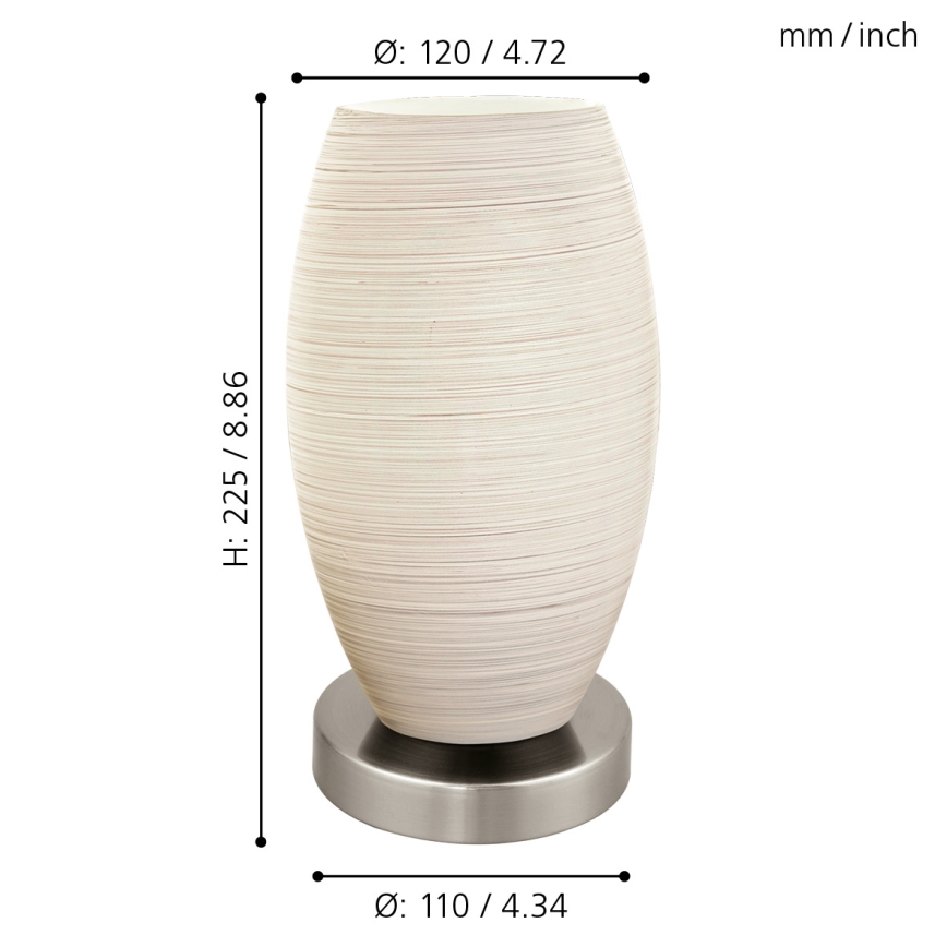 Eglo - Galda lampa 1xE27/40W/230V